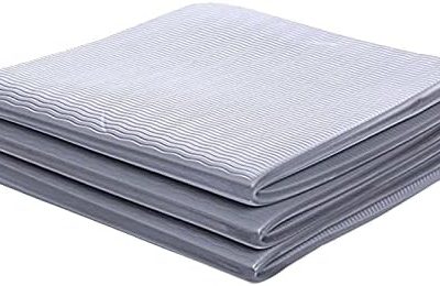 6MM  Foldable Yoga Mat Exercise Pad Non-Slip Folding for Gym Home (Color : Gray)