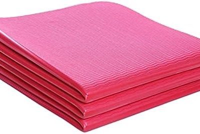6MM  Foldable Yoga Mat Exercise Pad Non-Slip Folding for Gym Home (Color : Red)