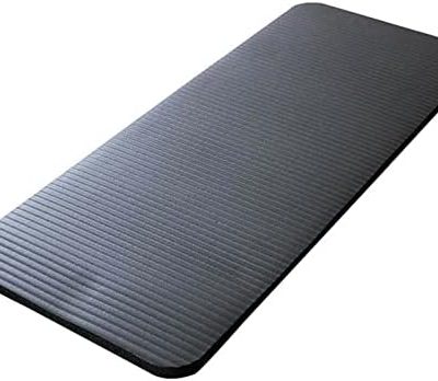 15MM Thick Yoga Mat Comfort Foam Knee Elbow Pad Mats for Exercise Yoga Pilates Indoor Pads Fitness Training (Color : Black)