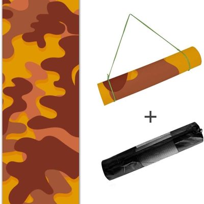 Yoga mat Yoga Mat Non-Slip Fitness Pad Exercise Yoga Mat Workout Mat for Gym Pilates Floor Exercises Mat  (Color : E, Size : 8mm)