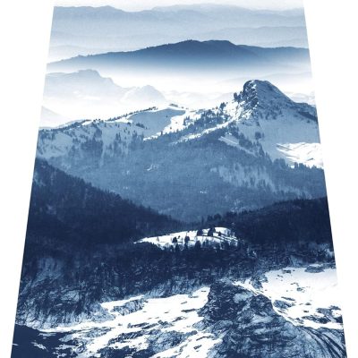 Printed Travel Yoga Mat-1/16 Inch Thick Non Slip Fitness Workout Mat with Carrying Bag, Foldable Lightweight Suede & Natural Rubber Yoga Mat for Yoga Pilates and Fitness 72" L x 24" W x 1.5mm