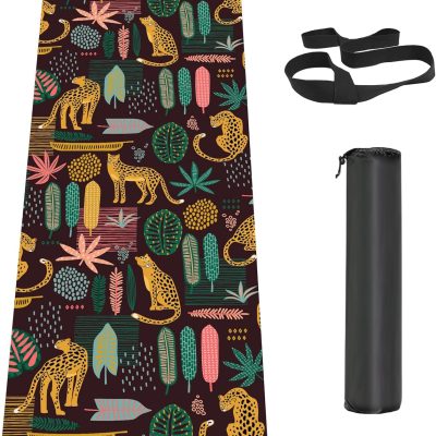 Non Slip Yoga Mat  Workout Mat for Men Women, Thick Workout Mat with Carrying Strap, Fitness Mats for Exercise, Yoga, Fitness, Pilates, Floor Workouts (72" x 24" x 6mm)